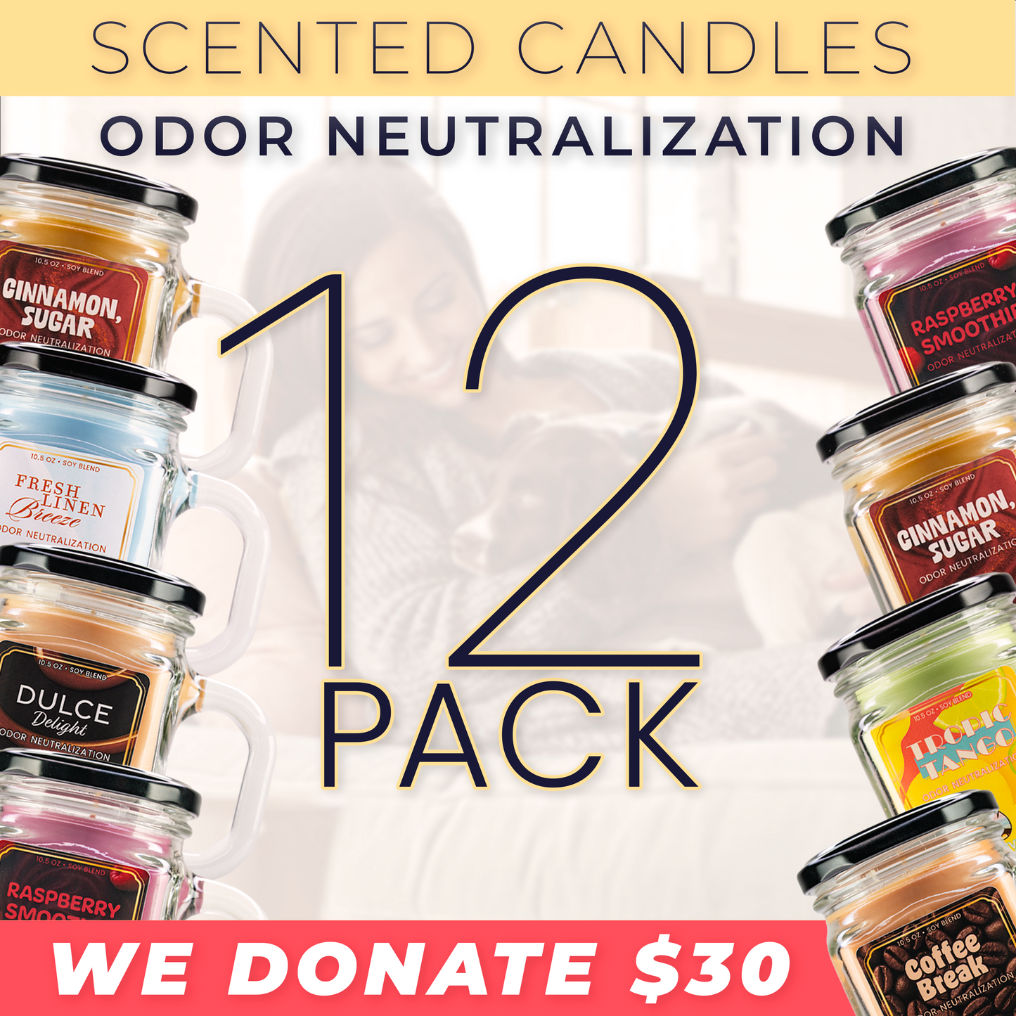 12 Pack • Scented Candles • PREORDER • ships 12/04/25