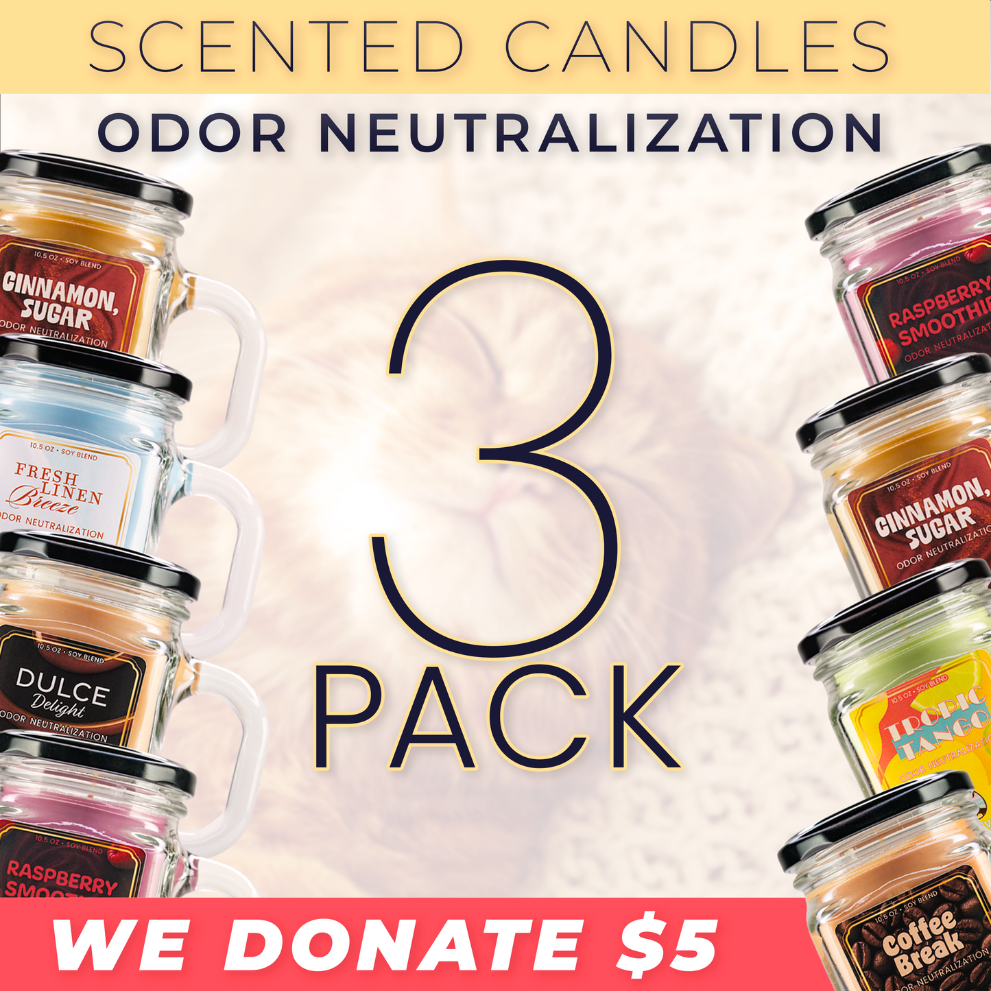 3 Pack • Scented Candles • PREORDER • ships 12/04/25