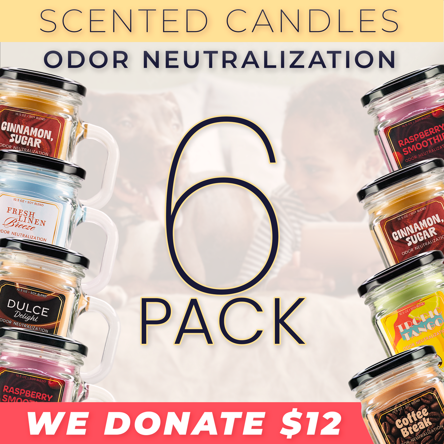 6 Pack • Scented Candles • PREORDER • ships 12/04/25